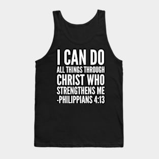 I CAN DO CHRIST 2015 BLACK Print Tank Top